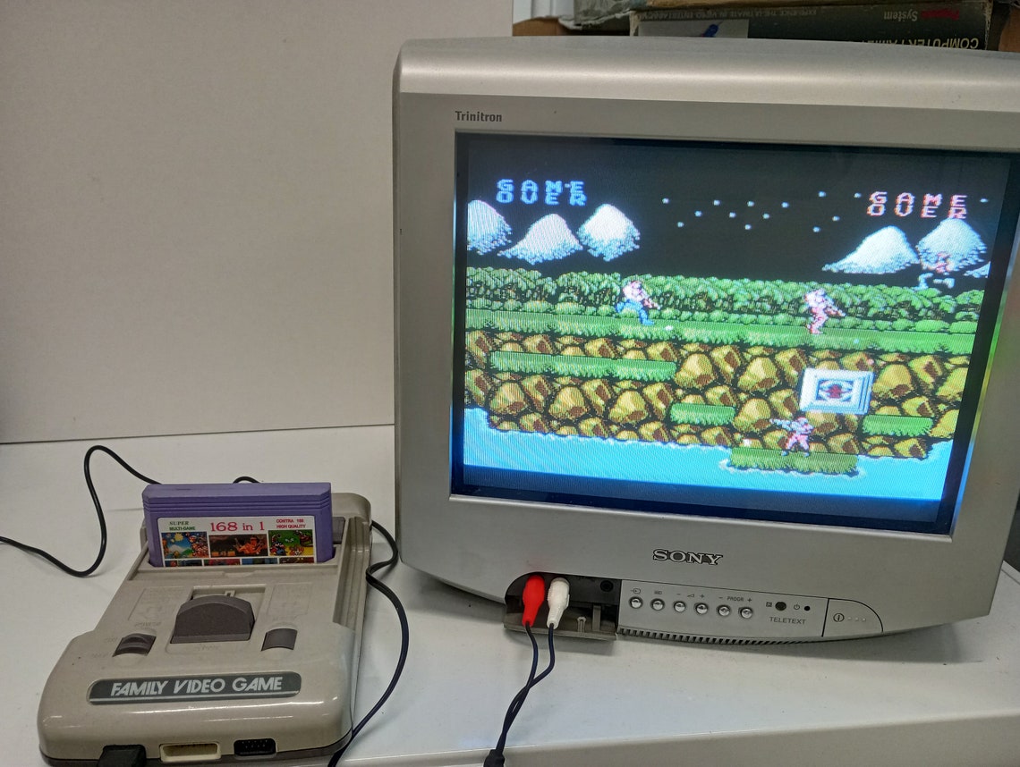 168 in 1 Game 90s RARE Famicom Nes Game Cartridge 8bit Mario Contra ...