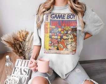 Dr. Mario - GameBoy Vintage T Shirt 8 Colors Unisex sizes S-5XL 100% cotton Cover Art Nintendo GameBoy 16 bit