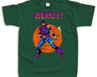 Hawkeye Comic Super Heroes Vintage T Shirt Unisex sizes S-5XL 100% cotton Cover Art