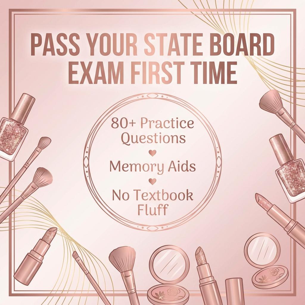 Cosmetology State Board Exam Study Guide - Etsy