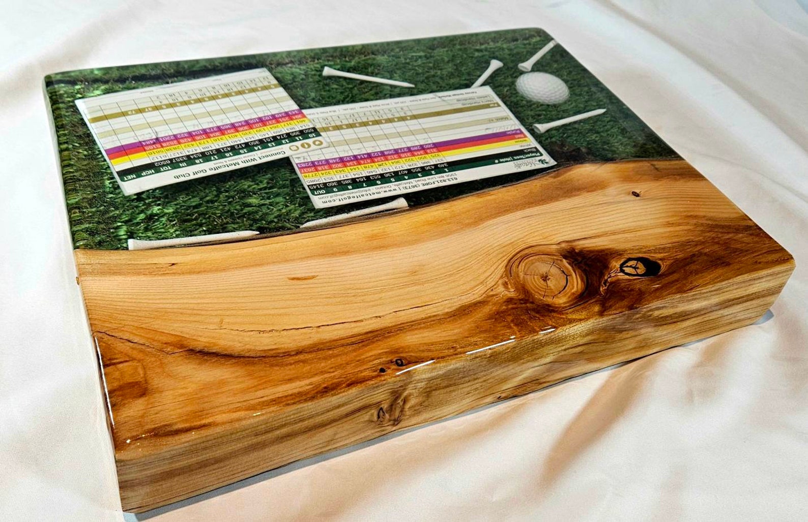 Custom Golf Epoxy Charcuterie Board / Insert Custom Items / Etsy Canada