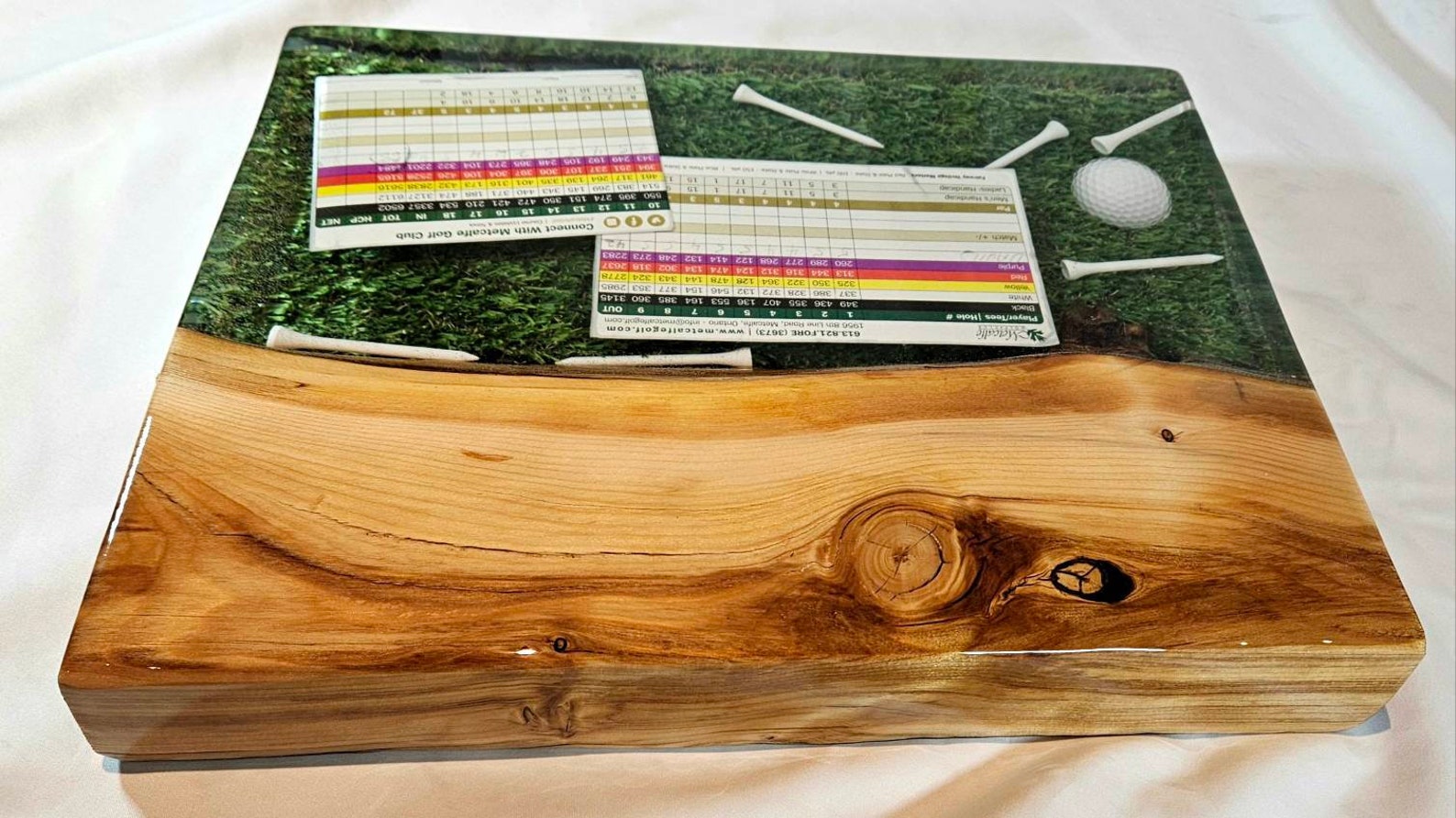 Custom Golf Epoxy Charcuterie Board / Insert Custom Items / Etsy Canada