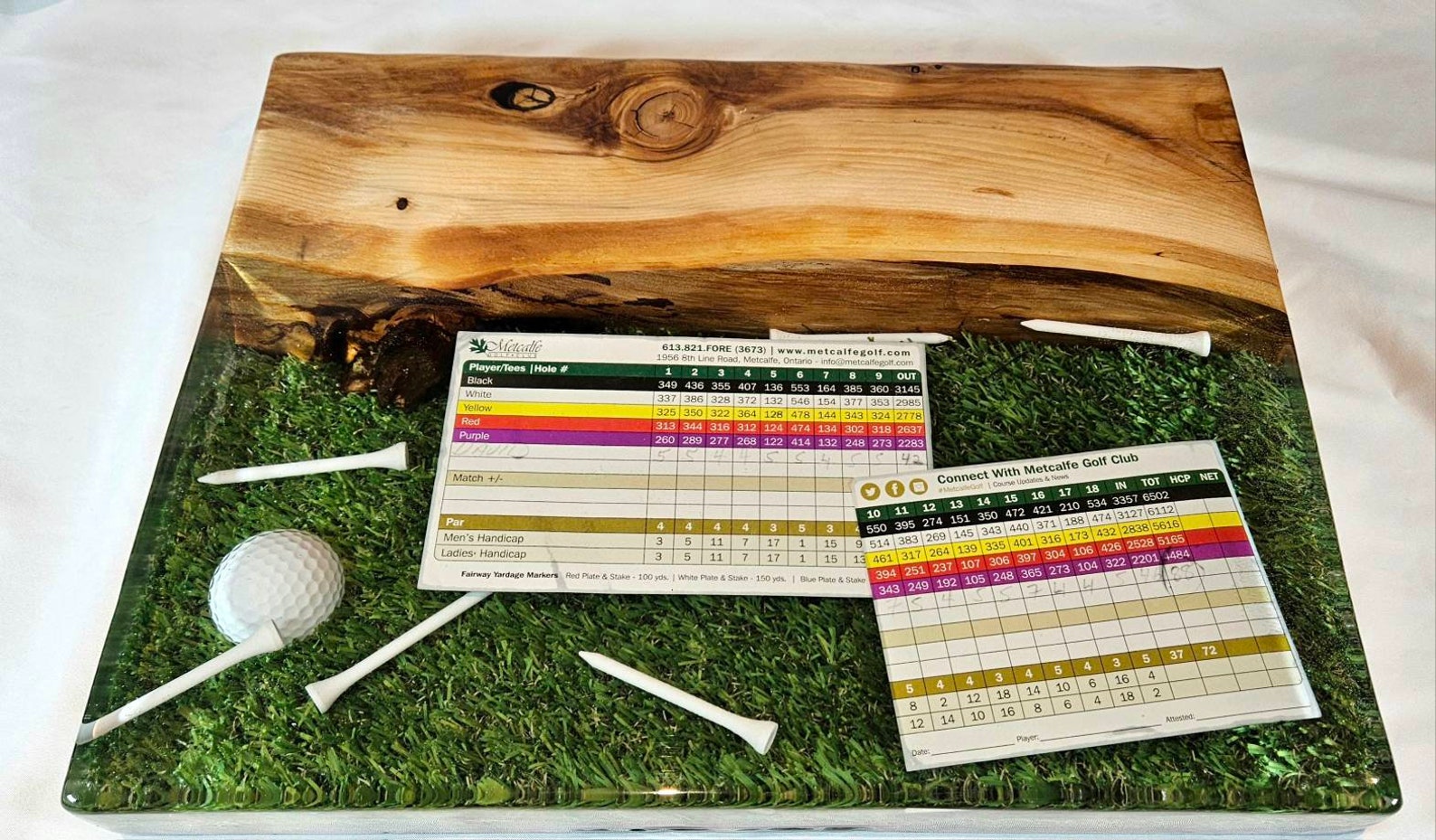 Custom Golf Epoxy Charcuterie Board / Insert Custom Items / Etsy Canada