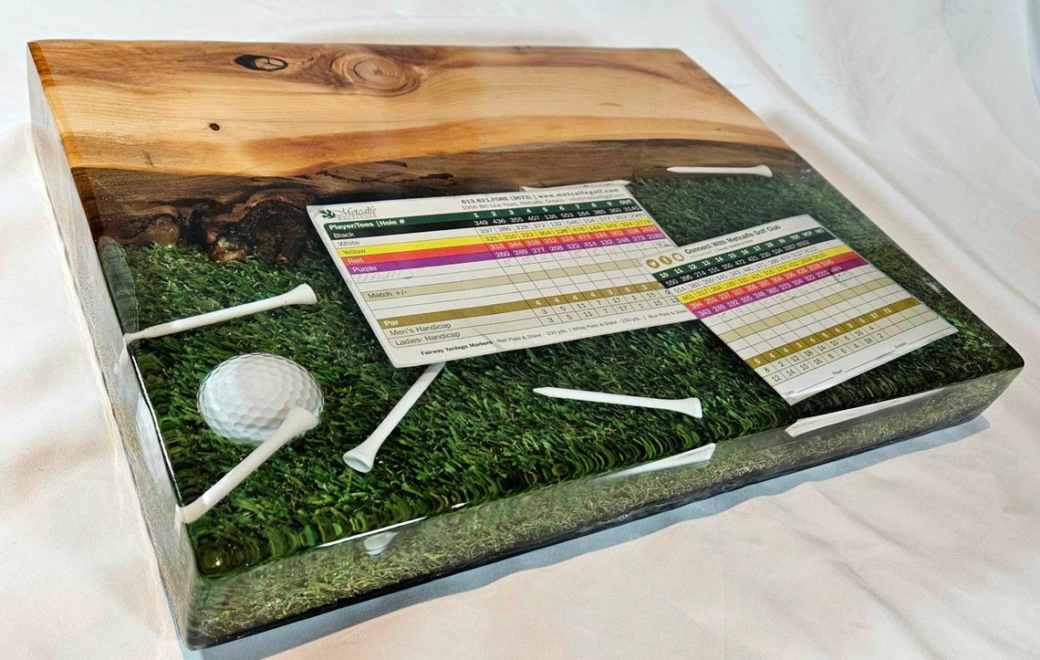 Custom Golf Epoxy Charcuterie Board / Insert Custom Items / Etsy Canada