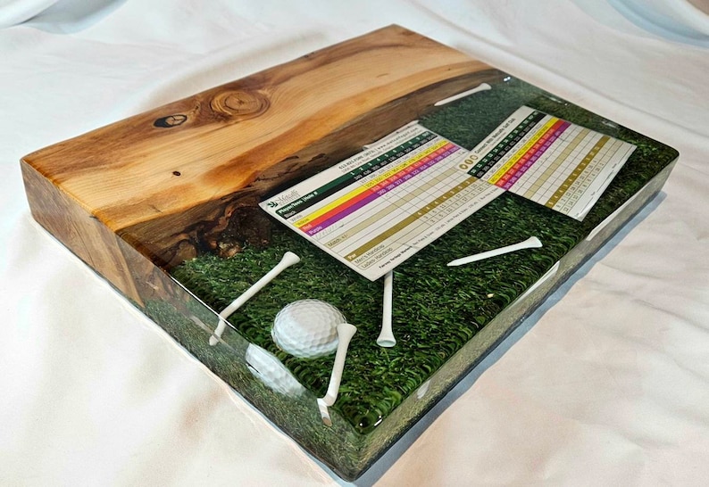 Custom Golf Epoxy Charcuterie Board / Insert Custom Items / Etsy Canada