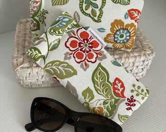 Padded Sunglasses/ padded Glasses case -citrus tang