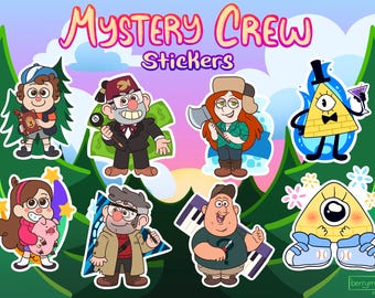 Mystery Crew Stickers