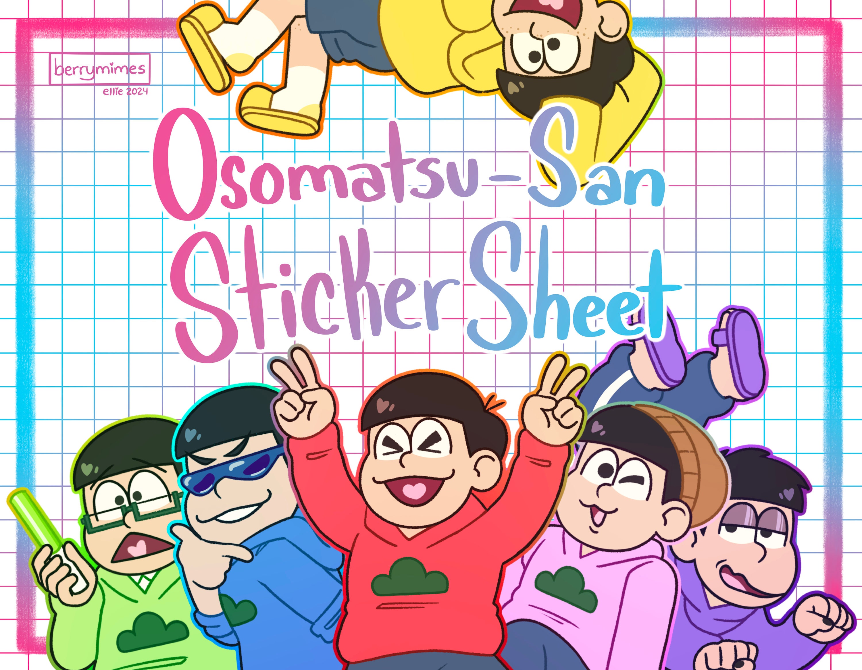 Osomatsu San Sticker Sheet