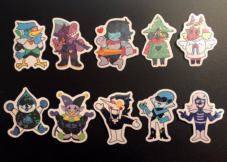 Deltarune Holo-vinyl Stickers - Etsy