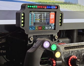Sim Racing Dashboard: 4.3" Vocore Touchscreen Display with 24 LEDs