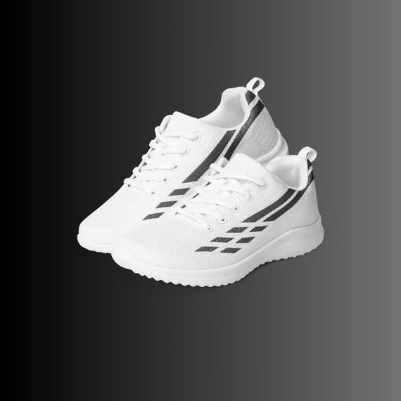 Lightweight White Fly Knit Sneakers for Women | Breathable Athletic Running Footwear