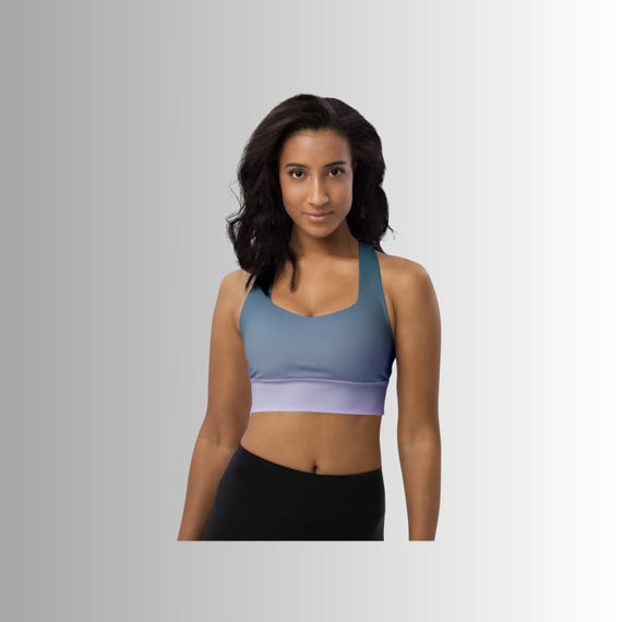 Shades of Blue | Longline Sports Bra