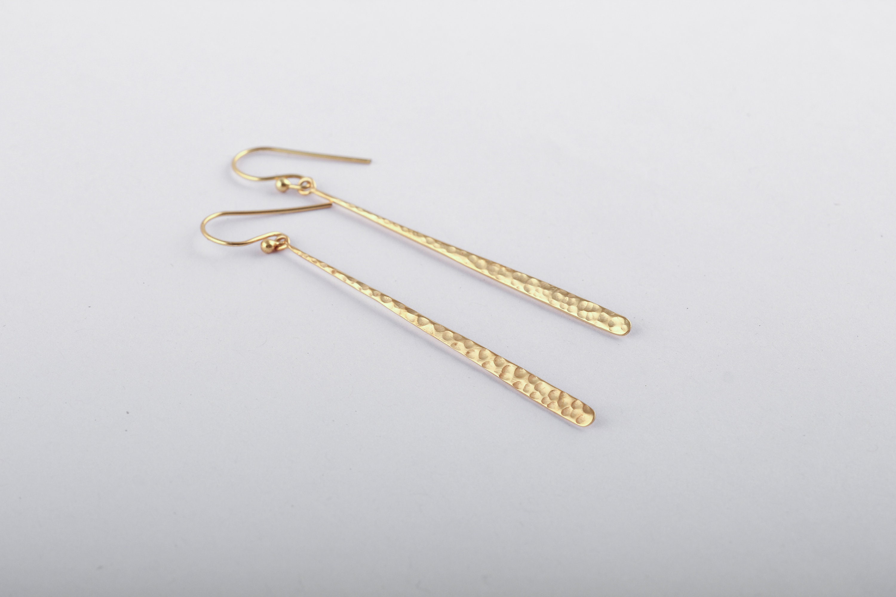 Buy Priyaasi Stylish Multilayer Hammered Gold Plated Drop Earrings online