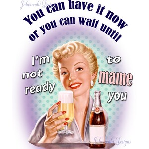 Retro Housewife PNG | Sublimation Design for Printables or POD | Graphic | Snarky | Instant Download | Unlimited Commercial License Included