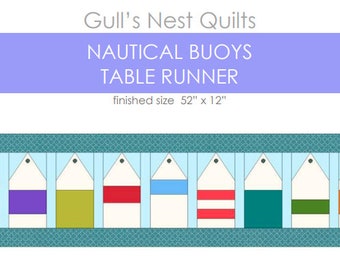 Nautical Buoys Table Runner Quilt Pattern