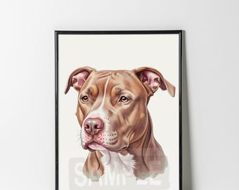 Pitbull wall art