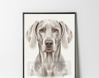 Weimaraner wall art