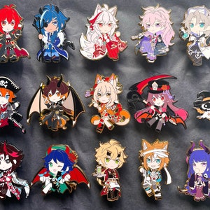 Mystery Bag: Genshin Halloween Enamel Pins!