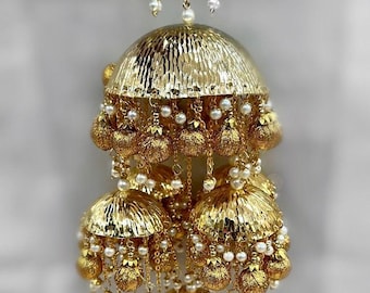 READY TO SHIP Gold Kaleeray | 3-tier | Dome | Kaleera | Kaleeras | Bell Kaleeray
