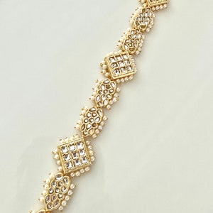 Gold Kundan Sheeshphool | Kundan Matha Patti | Sangeet Hair Jewelry | Maang Tikka | Indian Hair Jewelry | Sheesh Phool | Punjabi Jewelry