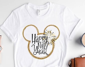 Disney Happy New Year Shirt,Happiest Place On Earth Shirt,New Year,Disney Family Matching Shirt,Disney Shirt,New Years Shirt,Disney Vacation