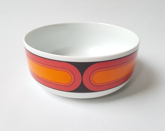 Arzberg Sizilia mittlere Vintage Servierschüssel – 1970er Jahre westdeutsche Pop Art Keramik