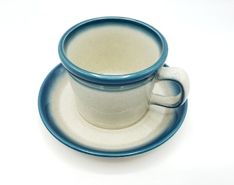 Zestaw filiżanek i spodków Wedgwood Blue Pacific Vintage English China