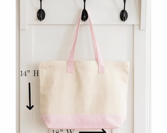 Canvas Tragetasche mit Reißverschluss Mockup, Print on Demand Mockup, Q1300 Canvas Tote Abmessungen Mockup, zc1