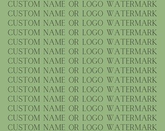Custom Logo Watermark PNG: Design Protection with your Logo or Business Name