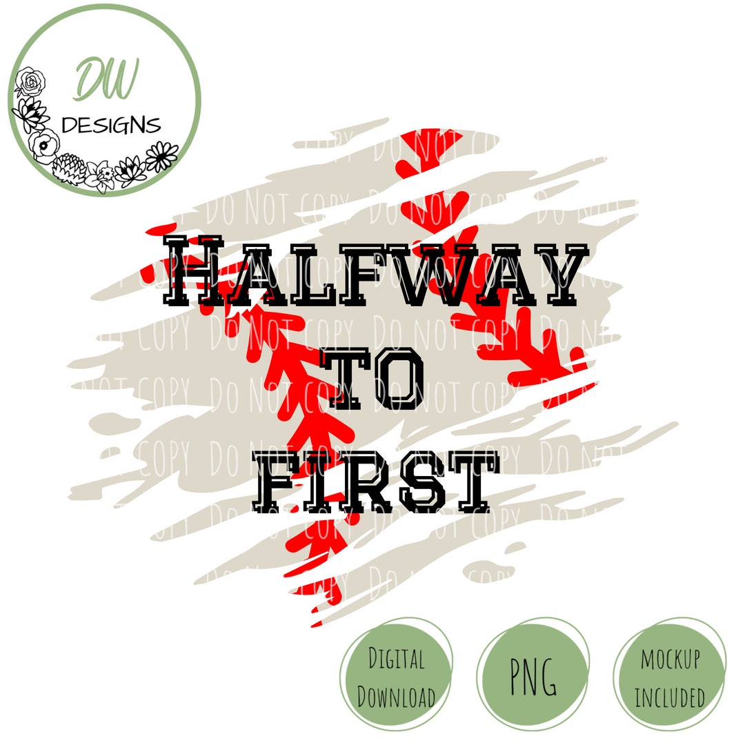 Halfway to First PNG Halfway to One Boy Halfway to First - Etsy