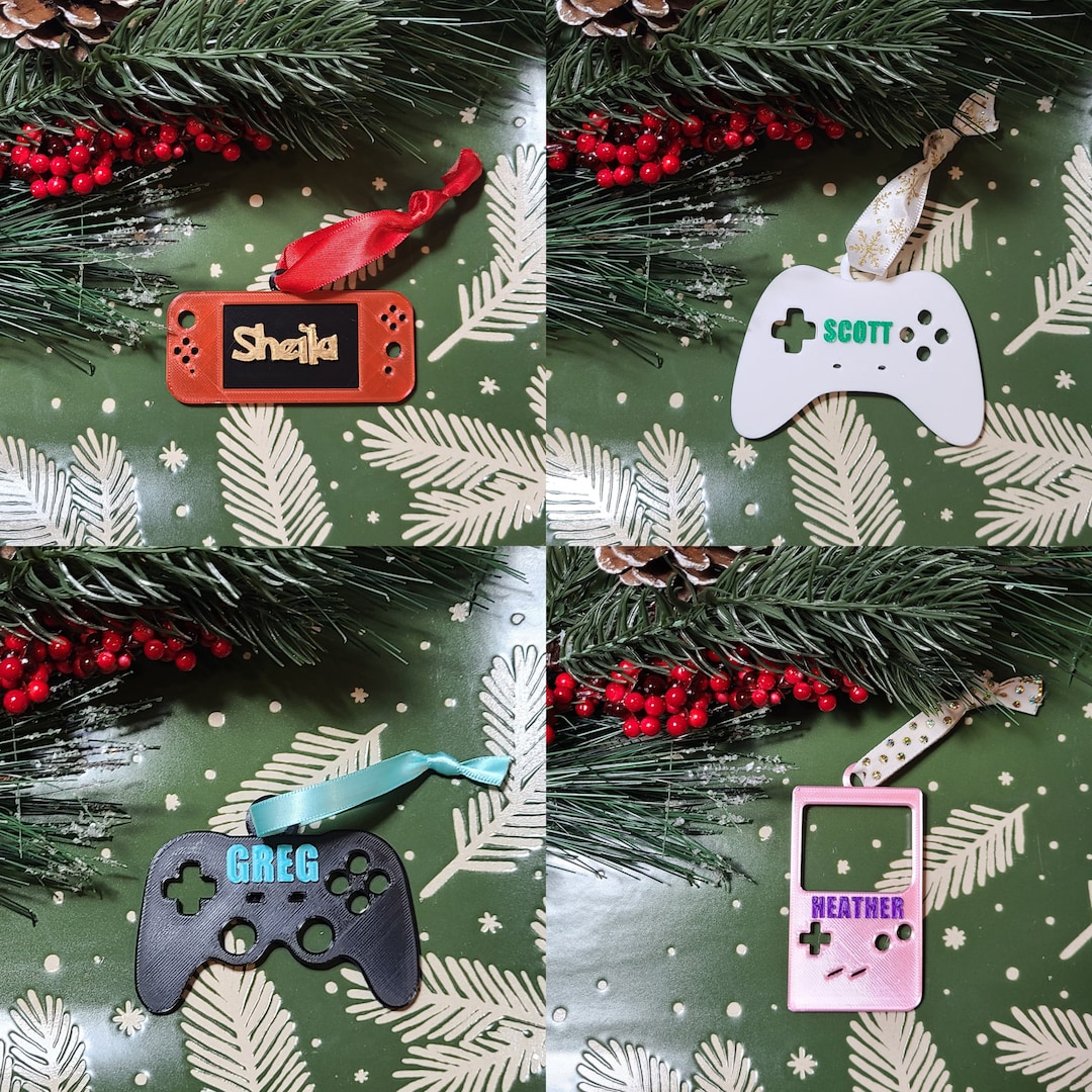 Personalized 3D Printed Gaming Ornaments Switch Etsy Canada