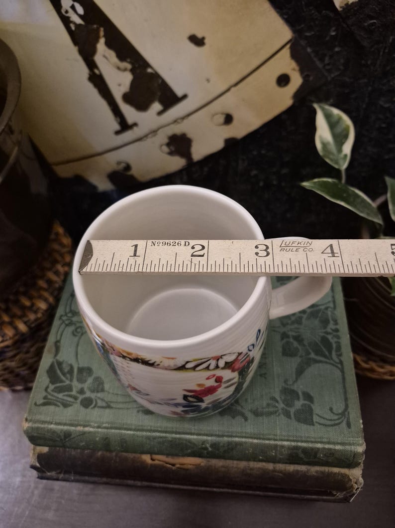 Anthropologie Starla Halfmann Initial D Floral Flowers Ceramic Coffee Tea Mug Christmas Mug Gift bild 9