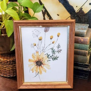 Vintage 8x10&quot; Wood Picture Frame, Retro Wood Frame, Mid-Century Frame, MCM Wood Frame,  Bohemian Decor,  Cottagecore Decor,  Gift Frame