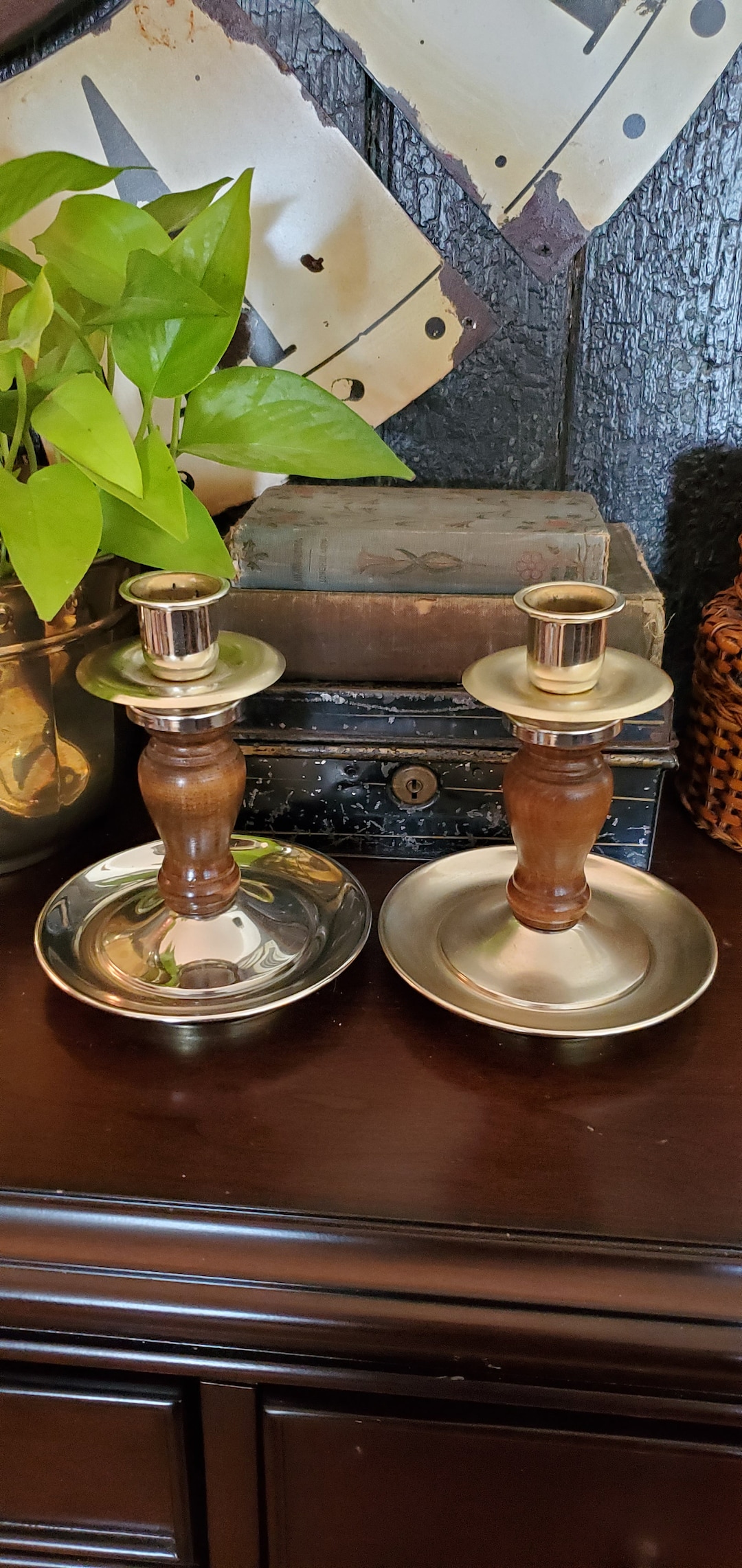 Vintage Metal Candle Holders Home Interiors Candle Holder Etsy