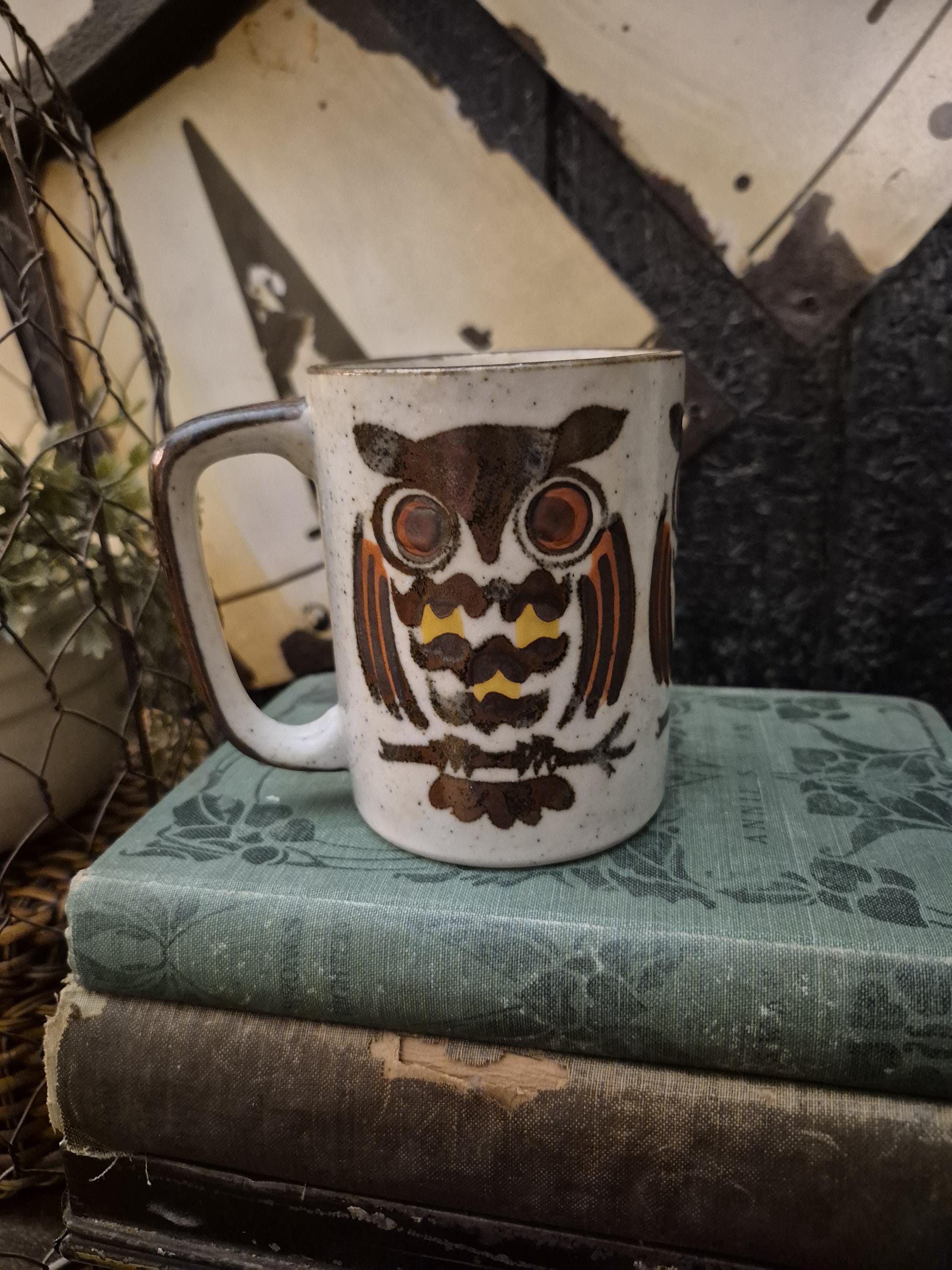Vintage Otagiri Owl Mug Japan Stoneware Owl Coffee Cup