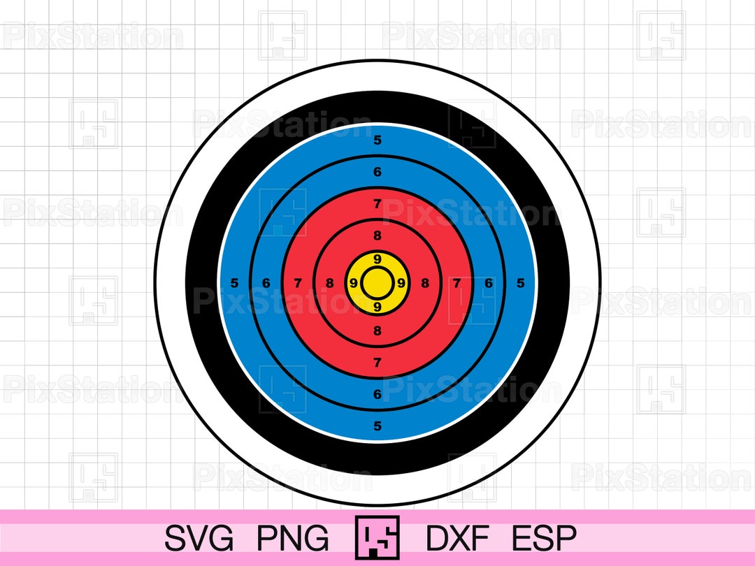 Bullseye Shooting Target SVG, Printable Cut Files - Etsy