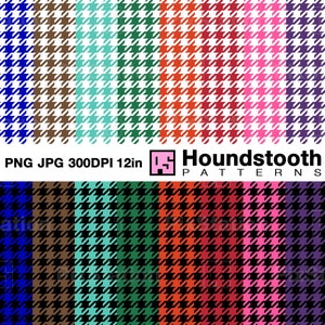 Ensemble motif pied-de-poule couleur png, motif pied-de-poule violet png, papier numérique pied-de-poule rose jpg, modèle sans couture mode png | ps443