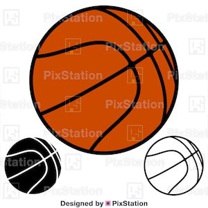 Basketball Ball Svg, Basketball Design, Sports Svg, Basketball Vector Clipart, Ball Png, Basketball Decal cut file for Cricut n Silhouette