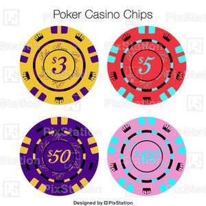 Poker casino chips svg bundle, poker chip png, vector gambling svg, casino clipart png bundle for Cricut and Silhouette