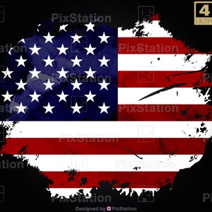 Parche de bandera de EE. UU. desgastado Png, parche de bandera estadounidense Png, 4 de julio, parche de bandera patriótica de EE. UU., parche de América, diseño de sublimación Png