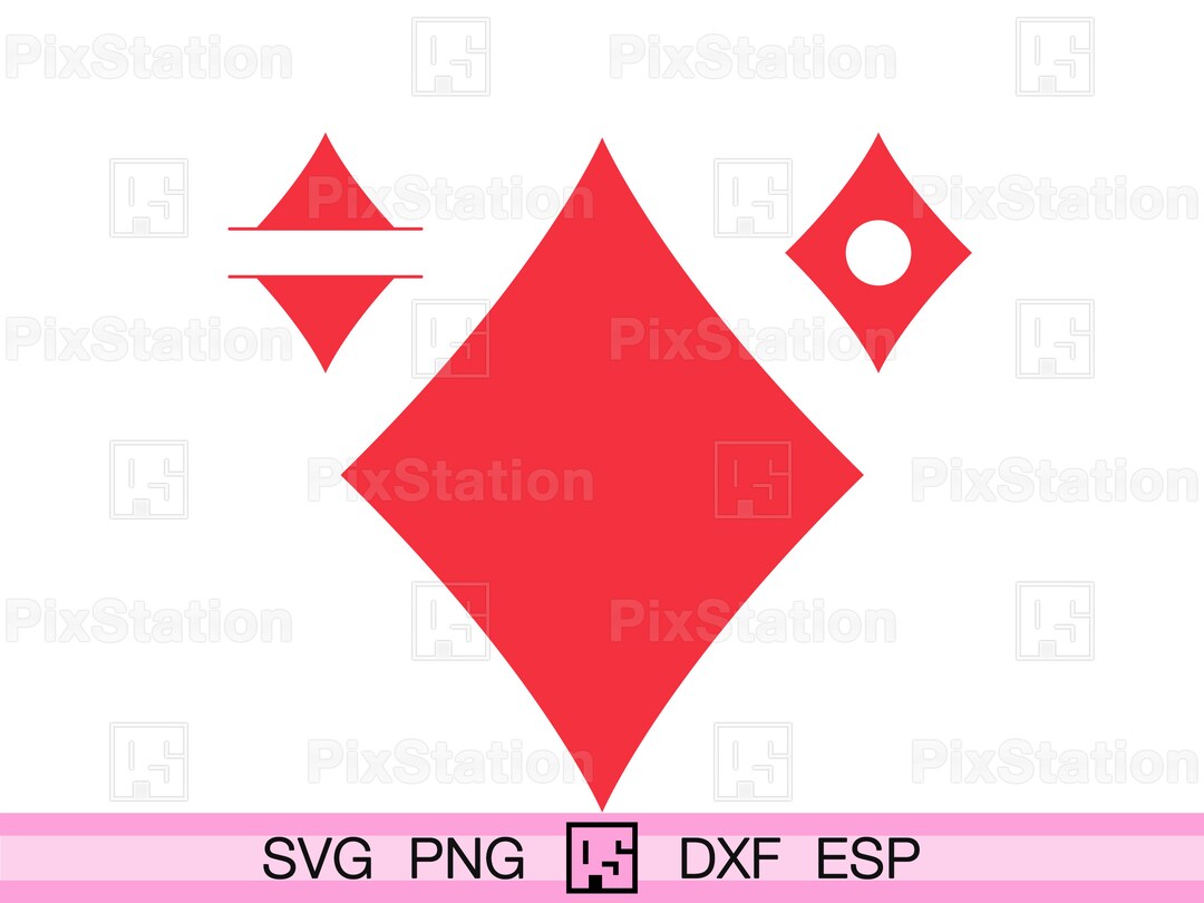 Diamond Card Suit Monogram Svg Sublimation Shirt Playing Card Etsy