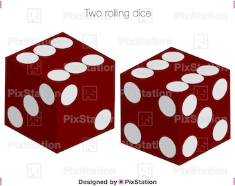 Würfel SVG Set: Rote & schwarze Würfelkombinationen (Digitaler Download)