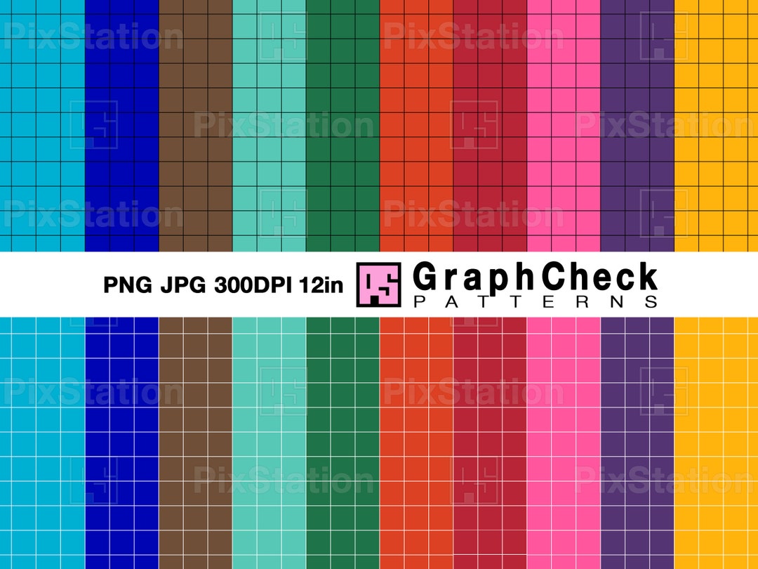 Graph Check Multicolor Pattern Set Png, Graphcheck Pattern Png, Graph ...