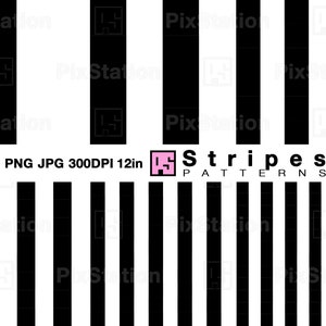 Ensemble de motifs à rayures png, motif à rayures noires et blanches png, papier numérique à rayures jpg, motif à rayures sans couture mode png | ps456