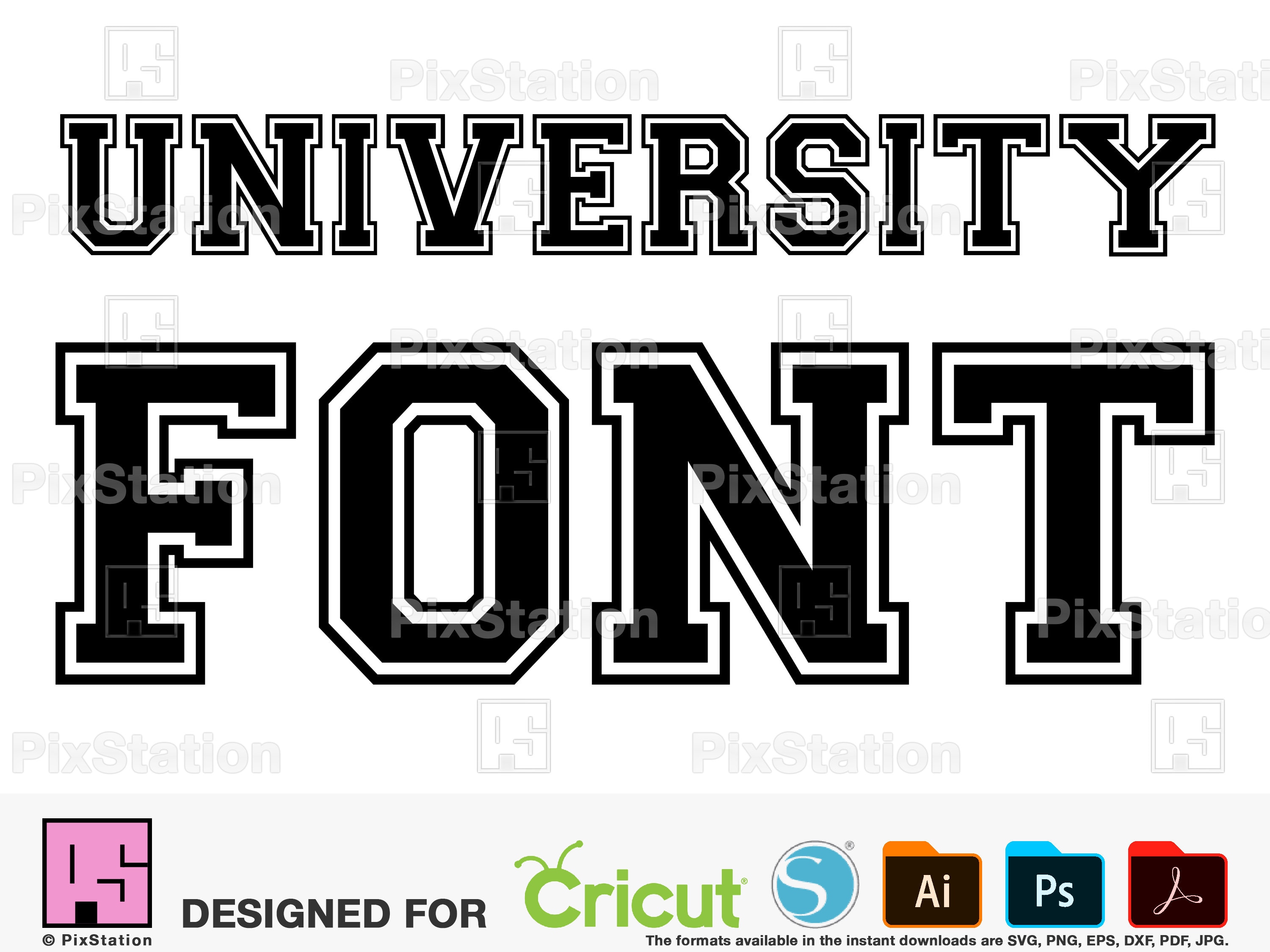 Prints Varsity Font Varsity Cricut Varsity Letters Varsity Print