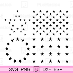 50 Star Field Stencil - US/American Flag - G Spec 24.73 Inch