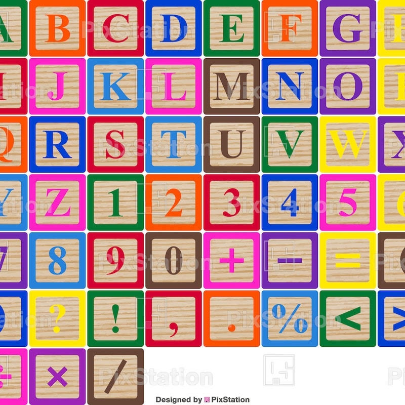 Wooden Alphabet Blocks - Etsy