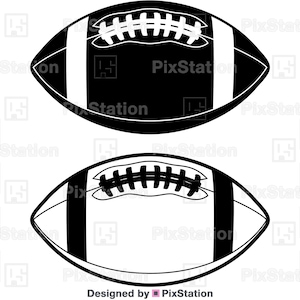 Ballon de football américain Svg, svg football, ballon de football Png, Clipart football, ballon Png, sticker football fichier coupe pour Cricut et Silhouette