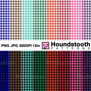 Ensemble de motifs couleur pied-de-poule, motif pied-de-poule rose png, papier numérique pied-de-poule violet, modèle sans couture mode png | ps440