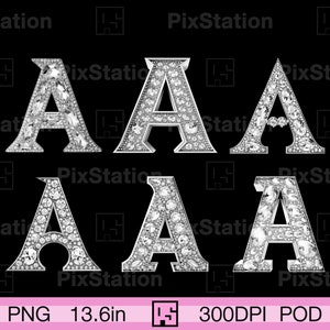 Zilveren letter A monogram png, metalen letter A clipart png, stalen letter A met diamant png, monogram ijzeren letter A met edelsteen png | ps427